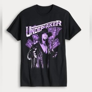 WWE Men's Black and Purple Undertaker Fearsome Graphic Teen Size 2XL, New!